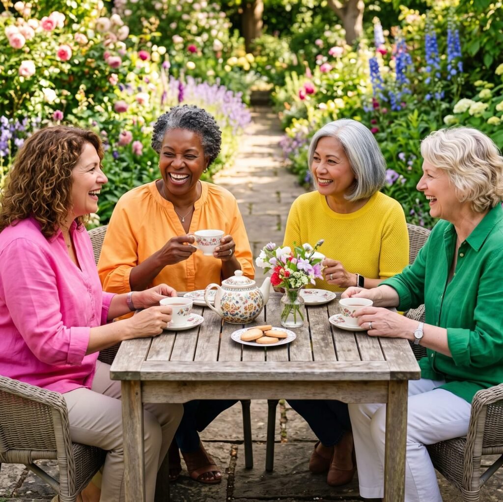 Confident Midlife Women Embracing Happiness Self Trust And A Positive New Chapter After Menopause