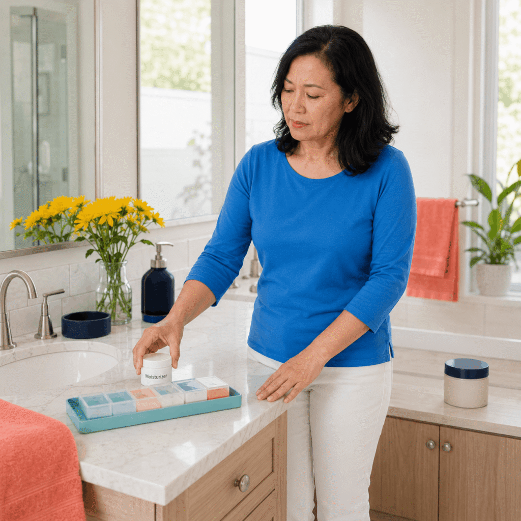 Midlife Woman Adding A Vaginal Moisturizer To Her Wellness Routine