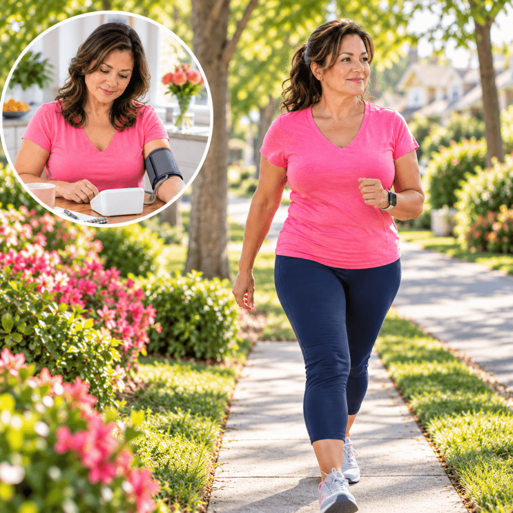 Woman With Early Menopause Taking Steps To Protect Her Cardiovascular Health