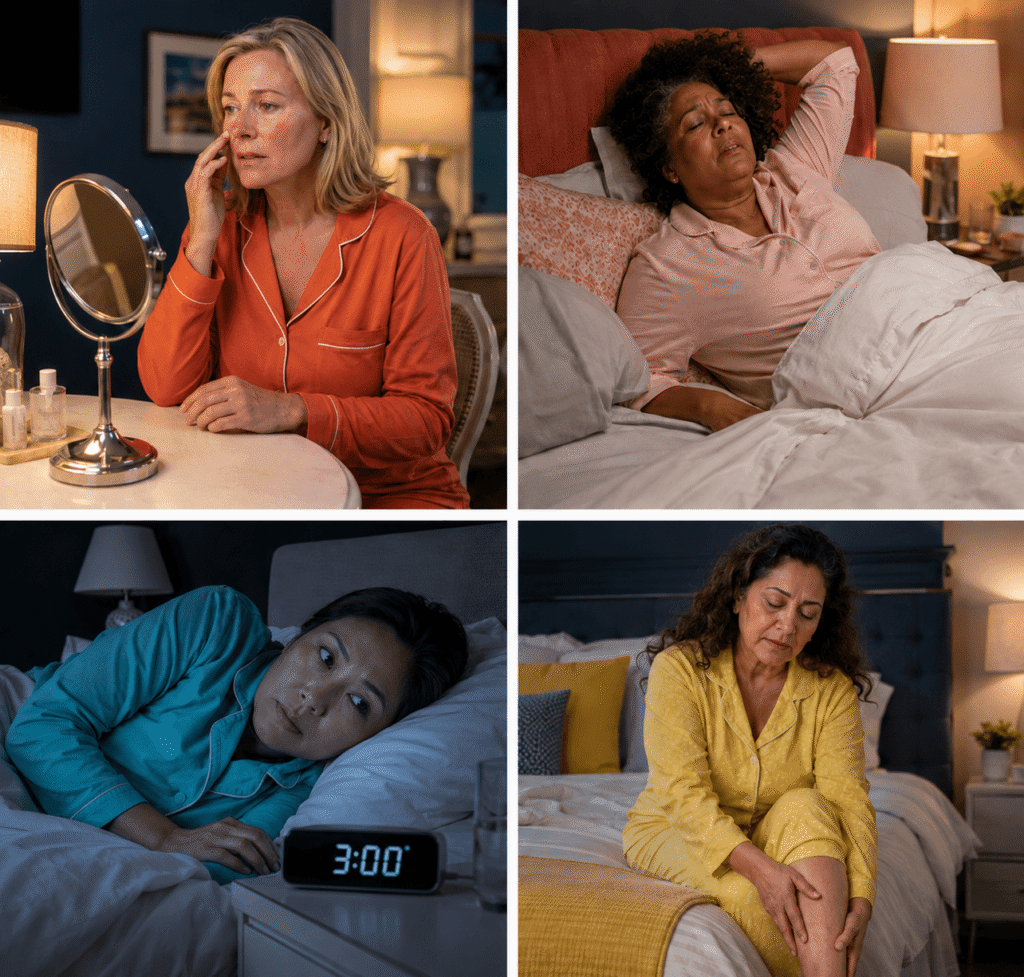 Midlife women showing different clues behind menopause sleep disruption
