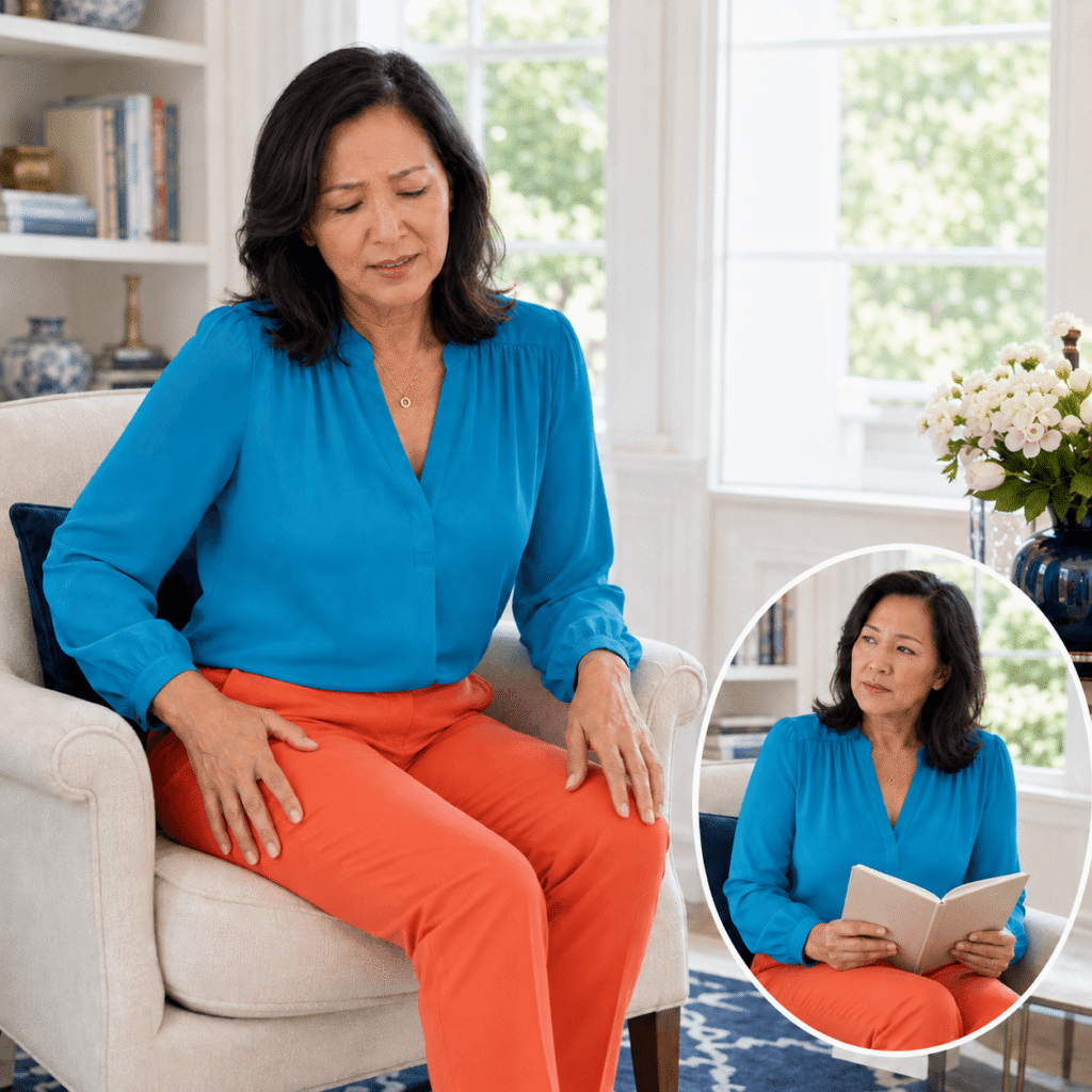 Woman Experiencing Vaginal Dryness Caused By Menopause Estrogen Loss