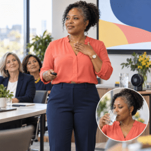 Read more about the article How Do I Handle a Hot Flash During a Professional Presentation?