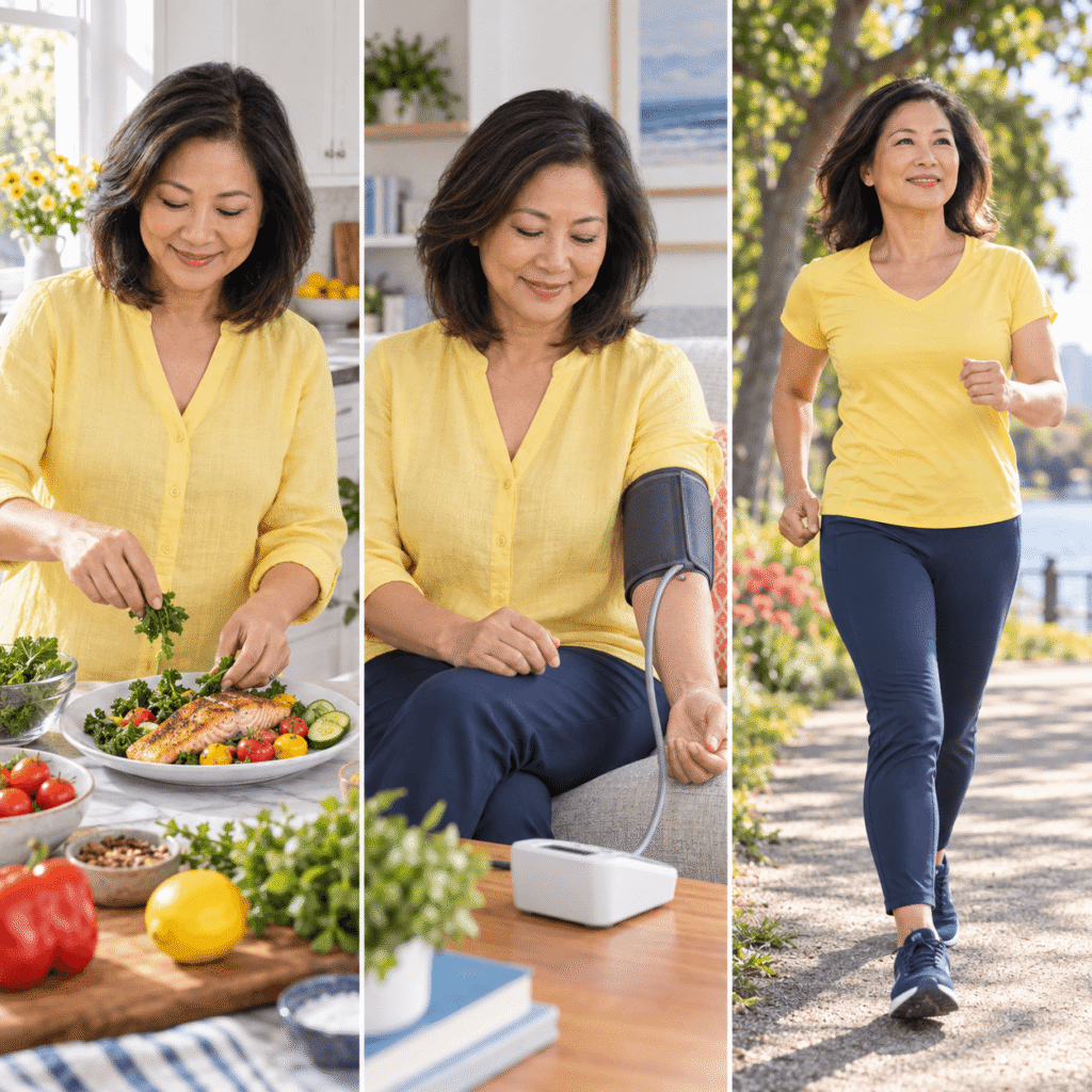 Woman Managing Menopause Inflammation And Metabolic Heart Health