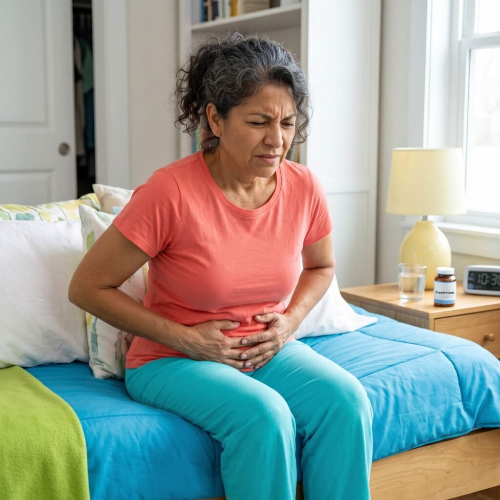 Menopausal Woman Discussing UTI Like Symptoms After A Negative Urine Test