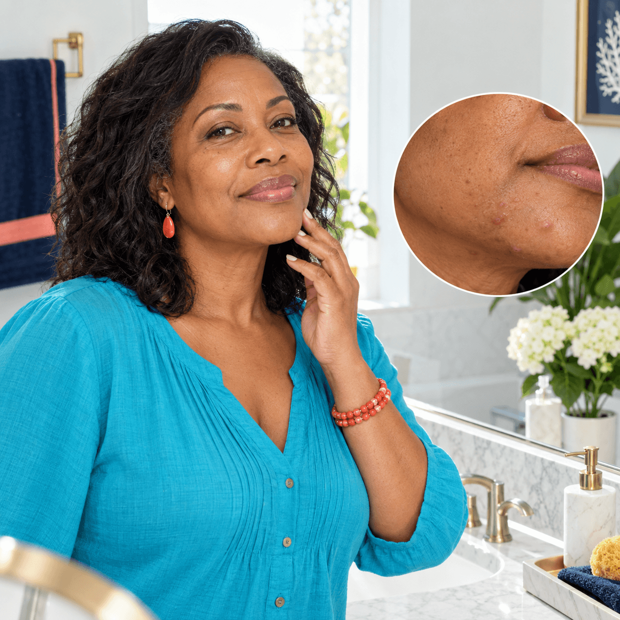 Read more about the article Why Am I Getting Hormonal Acne On My Chin During Perimenopause?