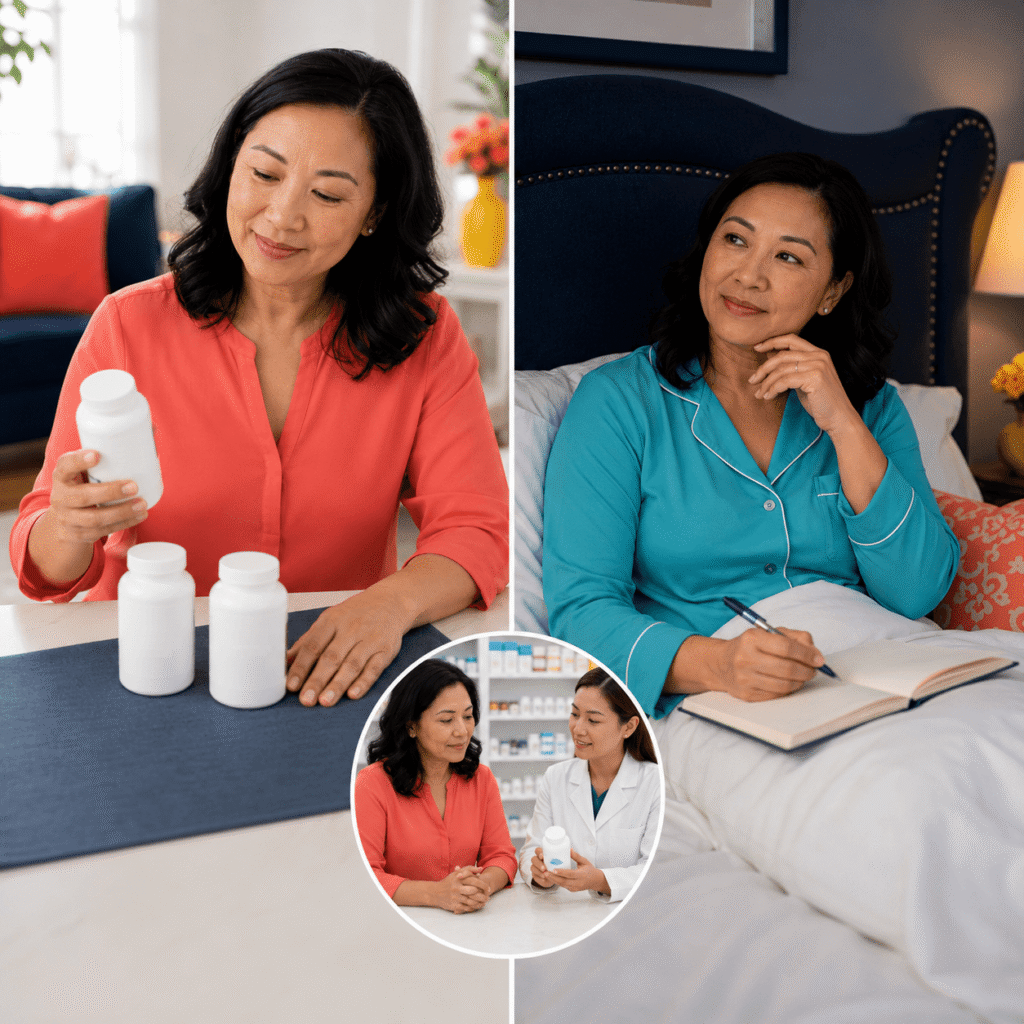 Woman comparing magnesium glycinate with other magnesium forms for sleep
