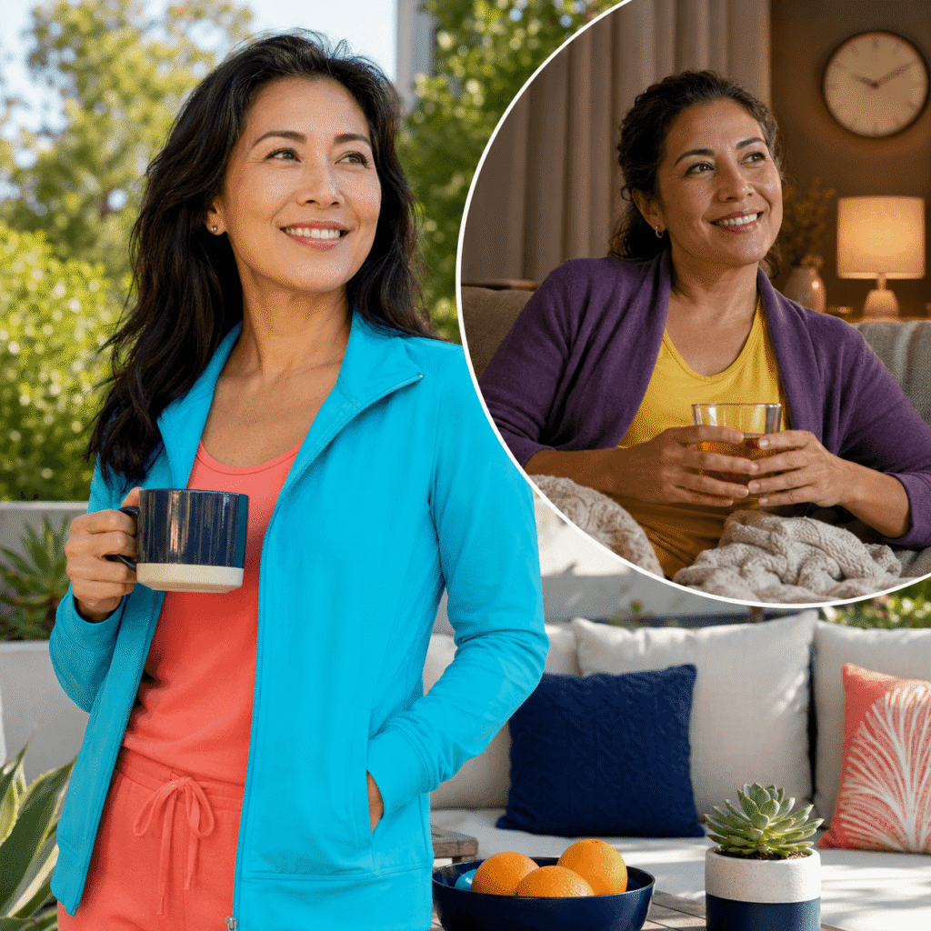 Midlife women using morning daylight to support a regular sleep-wake routine
