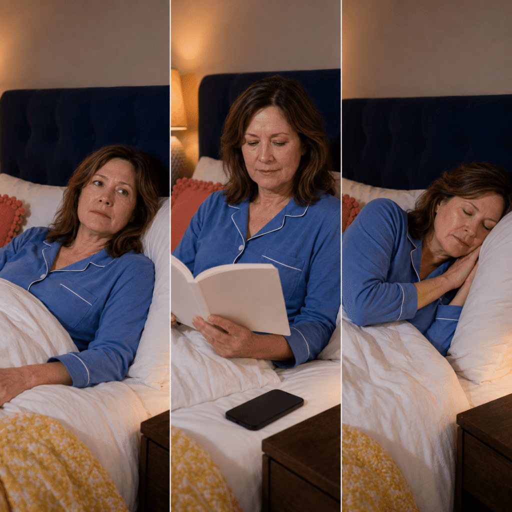  Woman comparing small sleep improvements during a magnesium trial
