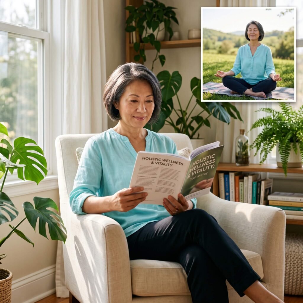 Woman Learning About Yin Deficiency And Menopause Night Sweats